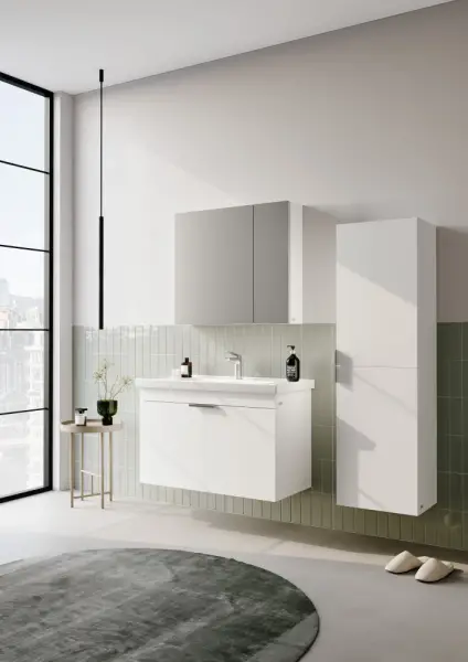 Orka Desna Banyo Dolabı Takımı 80cm Beyaz - 1