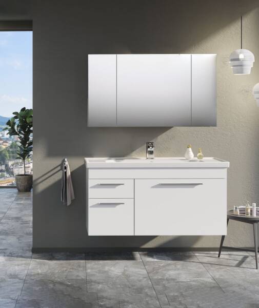 Orka Enez Banyo Dolabı Takımı 100cm Beyaz - 1