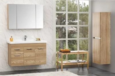 Orka Enez Banyo Dolabı Takımı 100cm Kiraz - 1