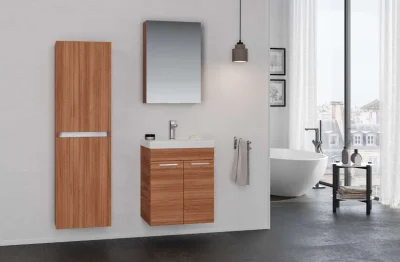 Orka Enez Banyo Dolabı Takımı 65cm Teak - 1