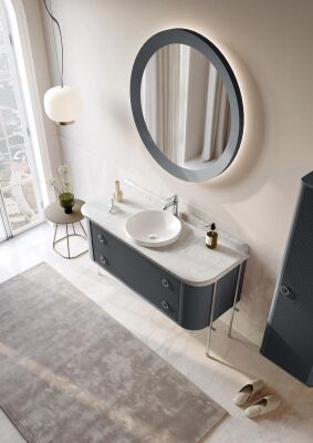 Orka Felice Banyo Dolabı Takımı 147 cm Antrasit - 3