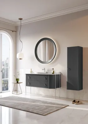 Orka Felice Banyo Dolabı Takımı 147 cm Antrasit - 2