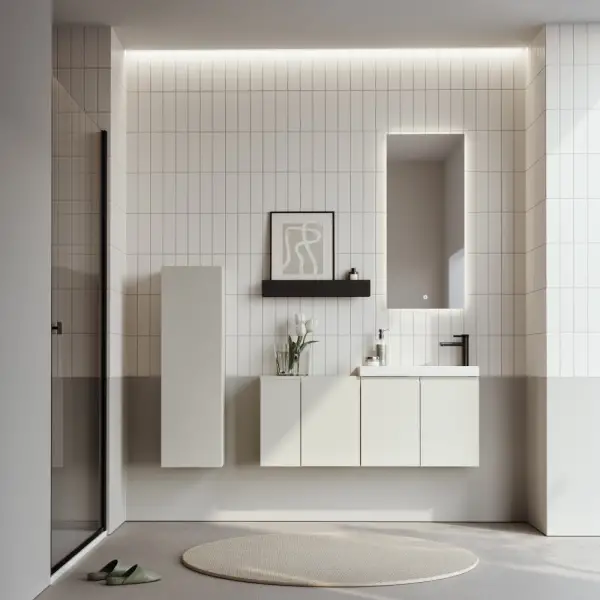 Orka Ferla Banyo Dolabı Takımı 110 cm Kaşmir - 1