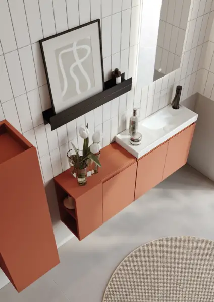 Orka Ferla Banyo Dolabı Takımı 110 cm Tarçın - 2