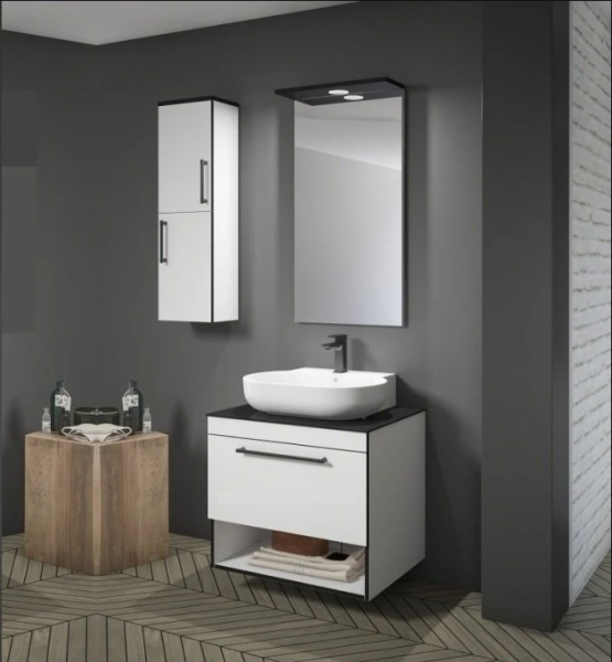 Orka Knidos Banyo Dolabı Takımı 90 cm Beyaz - 2