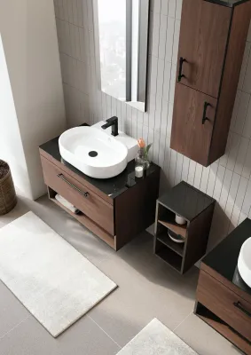 Orka Knidos Banyo Dolabı Takımı 90 cm Navaro - 2