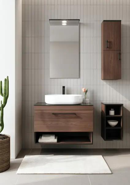 Orka Knidos Banyo Dolabı Takımı 90 cm Navaro - 1