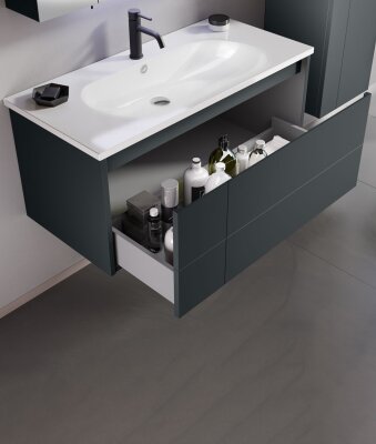 Orka Likya Banyo Dolabı Takımı 100 cm Antrasit - 3