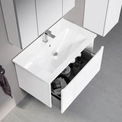 Orka Likya Banyo Dolabı Takımı 80 cm Beyaz - 2