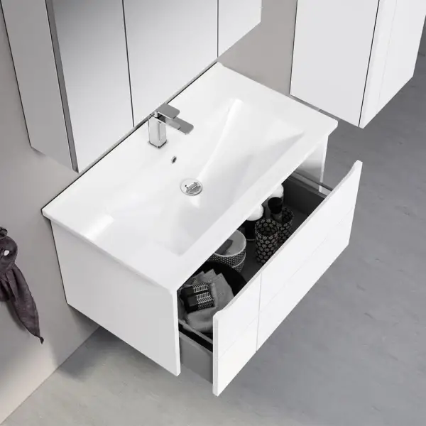 Orka Likya Banyo Dolabı Takımı 80 cm Beyaz - 2