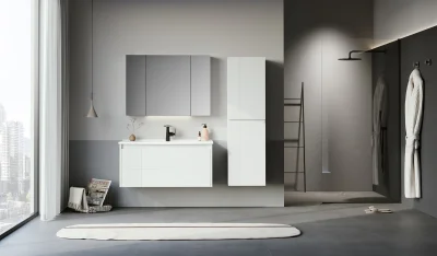 Orka Likya Banyo Dolabı Takımı 80 cm Beyaz - 1