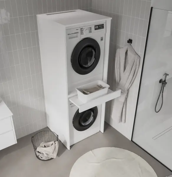 Orka Linfa Çamaşır ve Kurutma Makinesi Dolabı Beyaz - 1