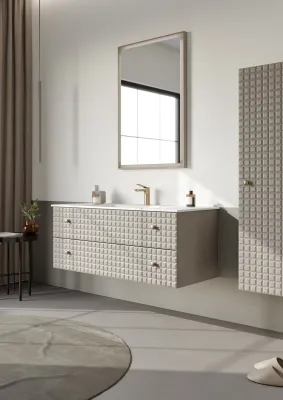 Orka Lipari Banyo Dolabı Takımı 100 cm Vizon - 2