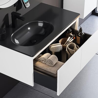 Orka Lisbon Banyo Dolabı Takımı 90 cm Beyaz - 2