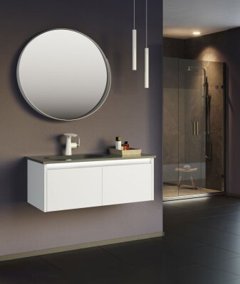 Orka Lisbon Banyo Dolabı Takımı 90 cm Beyaz - ORKA BANYO