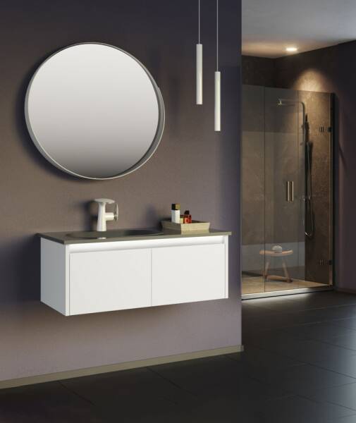 Orka Lisbon Banyo Dolabı Takımı 90 cm Beyaz - 1