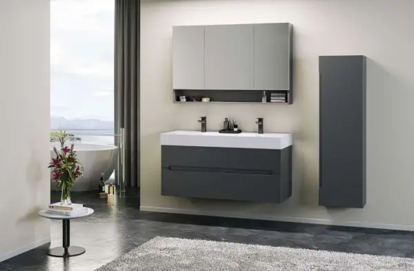 Orka Malta Banyo Dolabı Takımı 120 cm Antrasit - 1