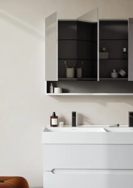 Orka Malta Banyo Dolabı Takımı 120 cm Beyaz - 2