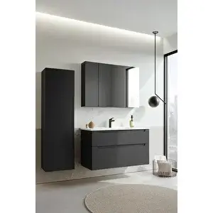 Orka Messina Banyo Dolabı Takımı 100 cm Antrasit - 1