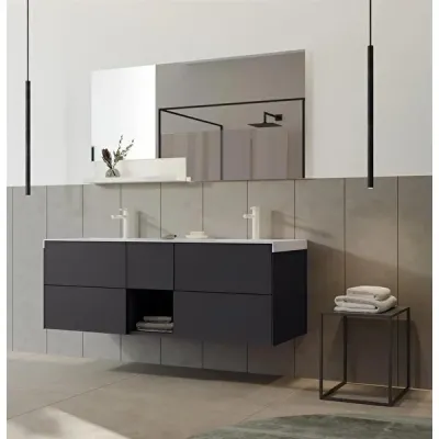 Orka Milano Banyo Dolabı Takımı 140 cm Antrasit - 1