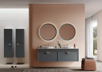 Orka Molino Banyo Dolabı Takımı 160 cm Antrasit - 1