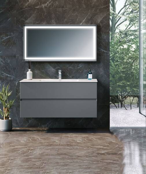 Orka Nest Banyo Dolabı Takımı 120 cm Antrasit - 1