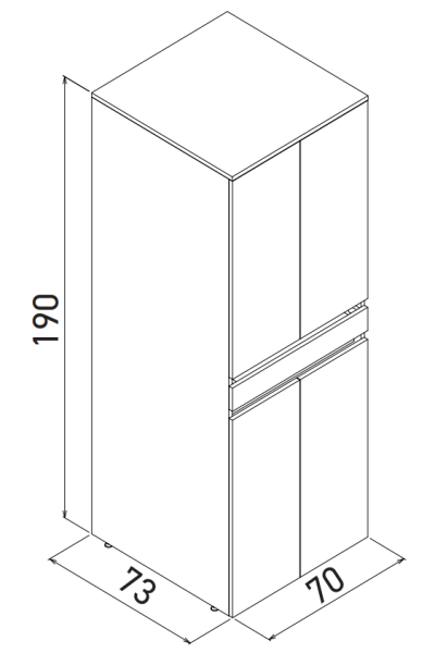 Orka Neve Çamaşır ve Kurutma Makinesi Dolabı Antrasit - 2