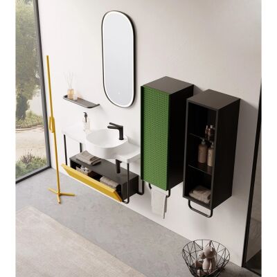 Orka Noto Banyo Dolabı Takımı 100 cm Sarı - ORKA BANYO