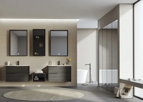 Orka Noventa Banyo Dolabı Takımı 100 cm Cabana - 1