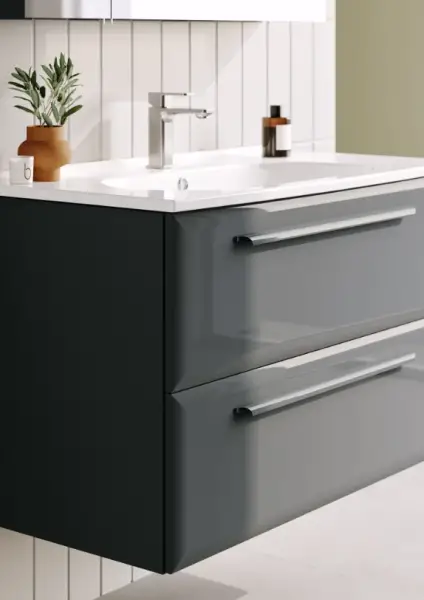 Orka Nuvola Banyo Dolabı Takımı 100 cm Antrasit - 2