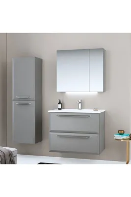 Orka Nuvola Banyo Dolabı Takımı 80 cm Kaşmir - 1