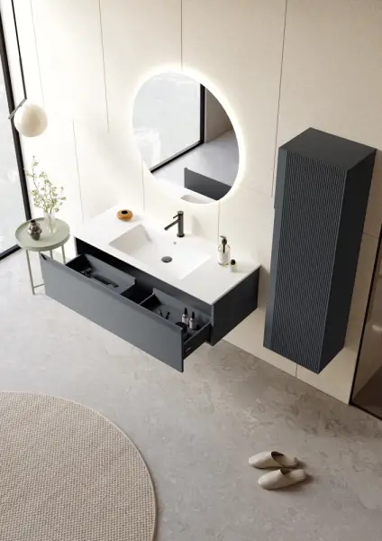 Orka Olbia Banyo Dolabı Takımı 120 cm Antrasit - 2