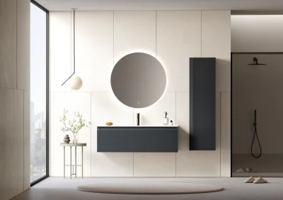 Orka Olbia Banyo Dolabı Takımı 120 cm Antrasit - 1