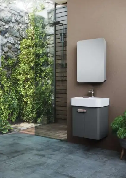 Orka Orbit Banyo Dolabı Takımı 55 cm Antrasit - 1