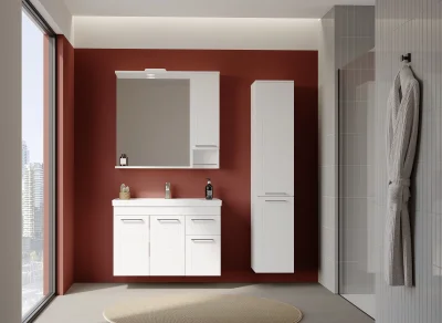 Orka Perge Banyo Dolabı Takımı 100 cm Beyaz - 1