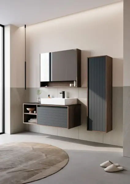 Orka Prato Banyo Dolabı Takımı 120 cm Navaro - 1