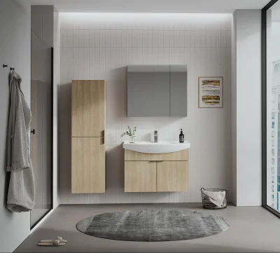 Orka Purus Asma Banyo Dolabı Takımı 65cm Budva - 1