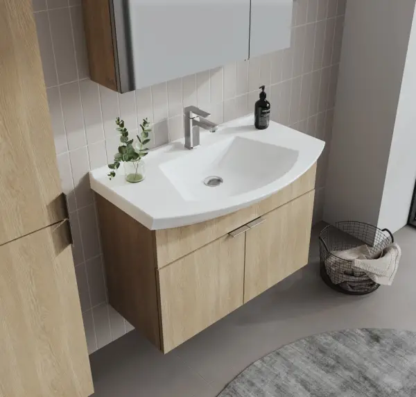 Orka Purus Asma Banyo Dolabı Takımı 65cm Budva - 2