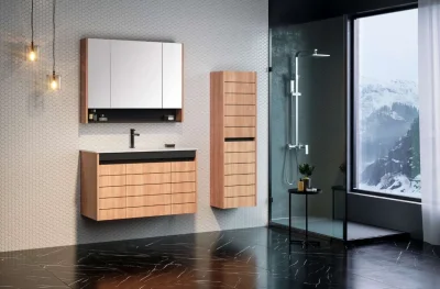 Orka Ricato Banyo Dolabı Takımı 100 cm Kiraz - 1