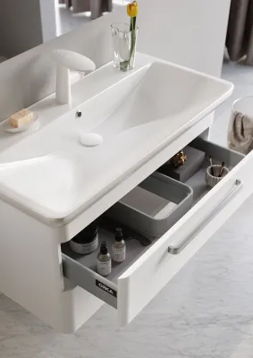 Orka Rose Banyo Dolabı Takımı 100 cm Beyaz - 3