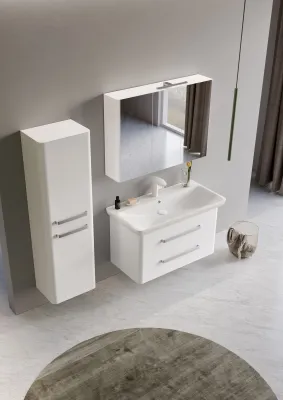 Orka Rose Banyo Dolabı Takımı 100 cm Beyaz - 2