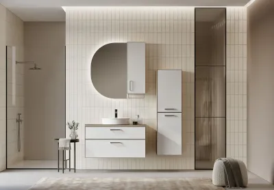 Orka Salerno Banyo Dolabı Takımı 75 cm Beyaz - 1