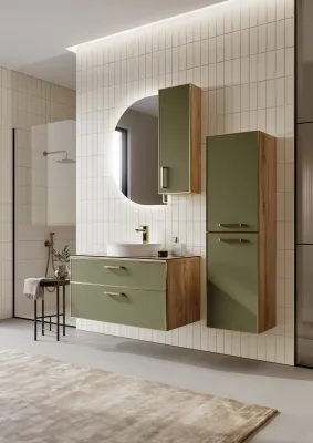 Orka Salerno Banyo Dolabı Takımı 95 cm Sardunya - 1