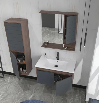 Orka Serra Banyo Dolabı Takımı 65cm Antrasit - 3