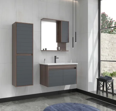 Orka Serra Banyo Dolabı Takımı 65cm Antrasit - 2