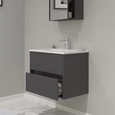 Orka Side Çekmeceli Banyo Dolabı Takımı 65 cm Antrasit - 2