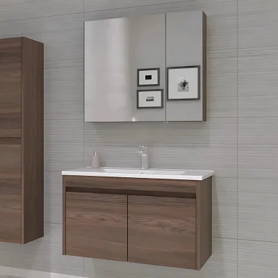 Orka Side Kapaklı Banyo Dolabı Takımı 85 cm Navaro - 2