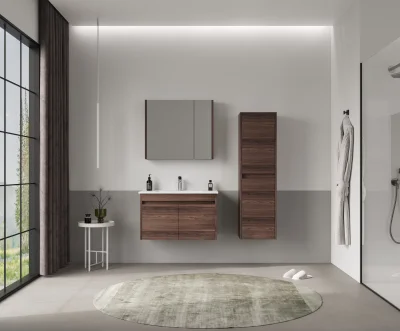 Orka Side Kapaklı Banyo Dolabı Takımı 85 cm Navaro - 1