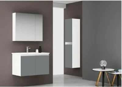 Orka Terme Banyo Dolabı Takımı 80 cm Gri - 1