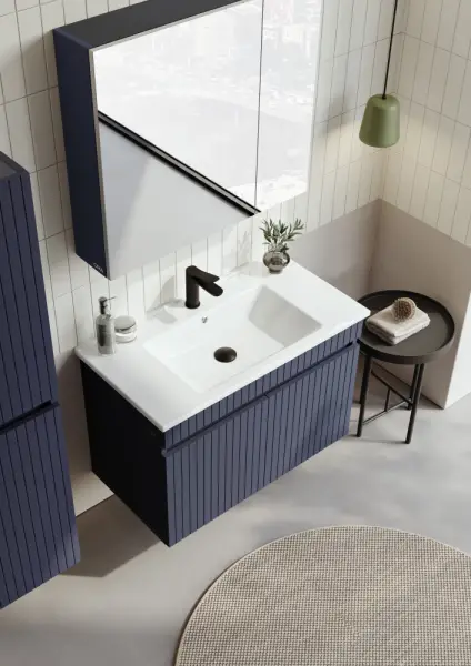 Orka Tivoli Banyo Dolabı Takımı 85cm Lacivert - 2